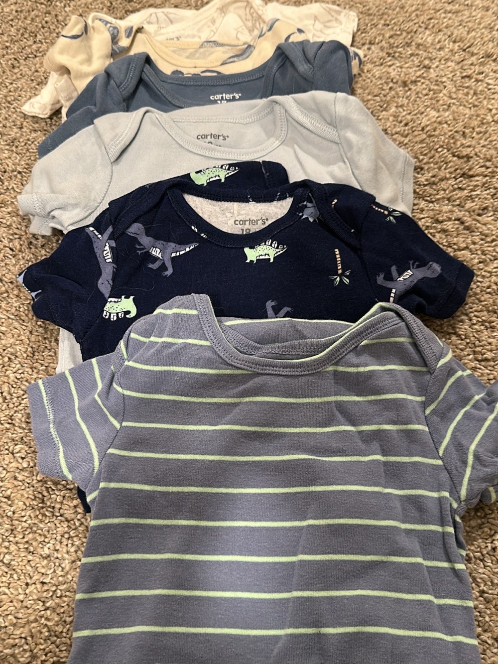 18 month bundle Carter's & Gerber Bodysuits, shortalls, pants